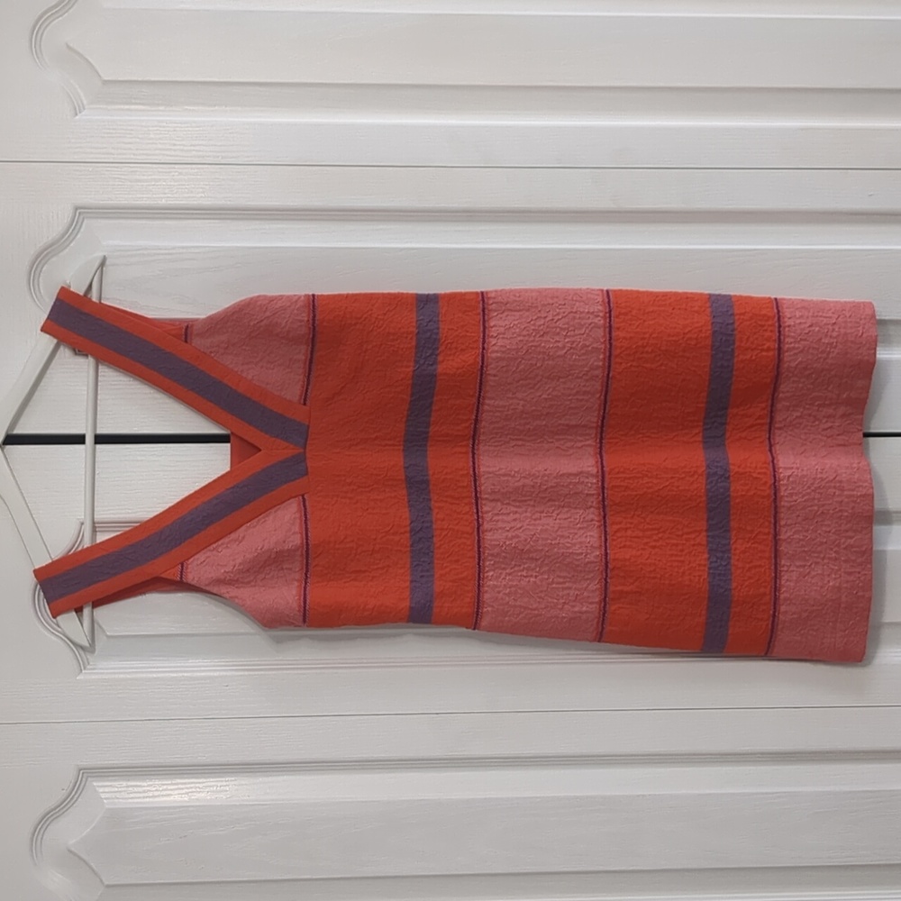 HD in Paris Orange and Pink Striped Mini Dress